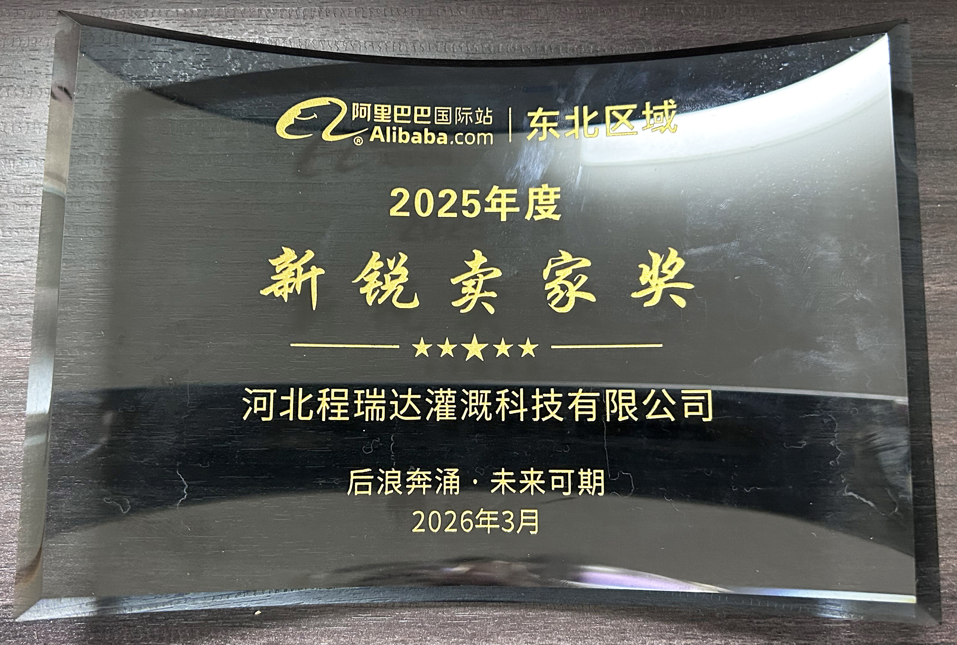 虹口程瑞达灌溉 | 荣获阿里国际站新锐卖家奖